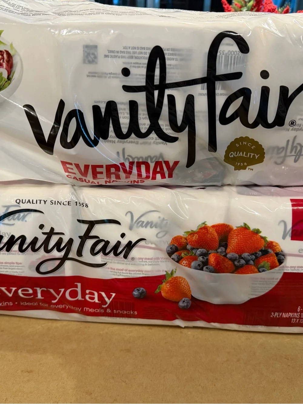 Party Supplies Vanity Fair Luncheon Napkins Bundle of 2